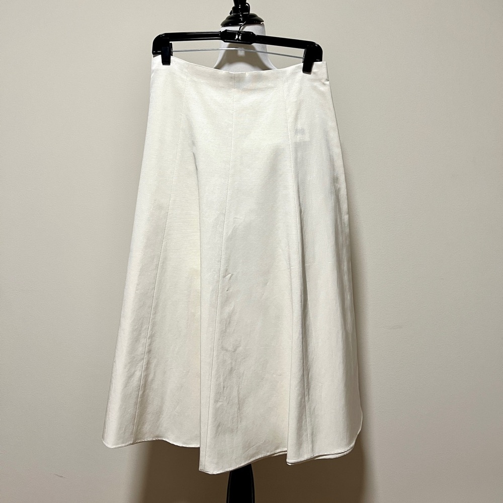 Vince Paneled Slip Skirt white